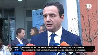 Kyreministri Kurti fton serbët që të mos braktisin institucionet e Kosovës