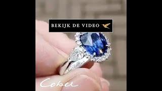 Ring met Saffier “Lady Di” Juwelier Cober #jewelry #handmade #gemstones #jewellery #sapphire #gems