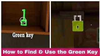 How to Find & Use the Green Key ( The Twins Horror Game )