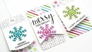 Creating Quick & Easy Holiday Tags with the Fold-up Tags Die-namics