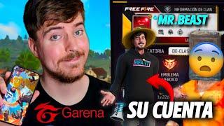 BUSQUE CUENTAS de FAMOSOS en FREE FIRE MR. BEAST es VETERANO