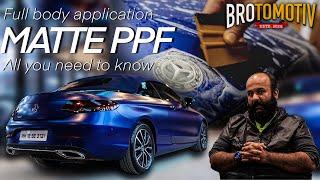 MATTE PPF installation on this beautiful Mercedes | All you need to know about MATTE PPF 