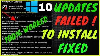 FIX : Windows 10 update failed to install 1909 | Windows 10 Update Failed Error | 2024