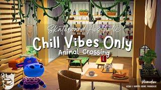 Chill Vibes Only  Cozy Retreat Spot with Nature & Skateboard Aesthetic | ACNH Design Ideas 