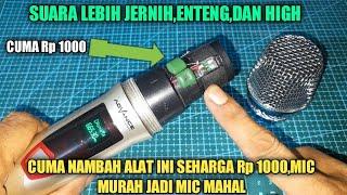 Membuat MICROPHONE murah agar suarah lebih jernih,enteng dan high.