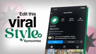 How to make this Cinematic Trending Viral Style in After Effects | Bymaximise | Instagram reel