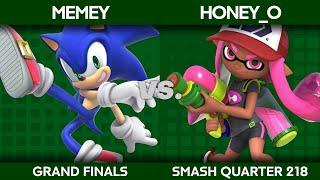 Smash Quarter 218 - Memey (Sonic) v honey_o (Inkling) - Grand Finals