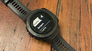 Garmin Instinct Navigation Feature Review.  Hidden Survival Tool!