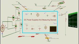 proteus tutorial, DC power supplies and measuring devices