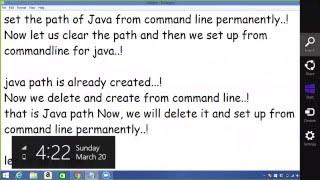 Set up Java path from command line permanently