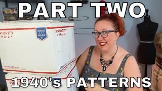 I found 500 DEADSTOCK 1940's sewing patterns, let's unbox them (part two)