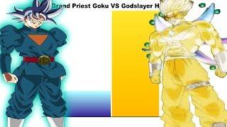 Grand Priest Goku VS Godslayer Hearts | Power Levels