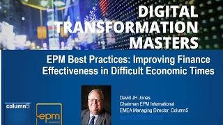 EPM Best Practices: Improving Finance Effectiveness in Difficult Economic Times