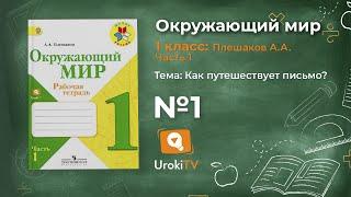 Задание 1 Как путешествует письмо? - Окружающий мир 1 класс (Плешаков А.А.) 1 часть