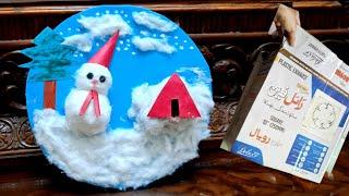 Seasons Project Ideas | DIY winter season snow World| winter snow man #snowman #snow