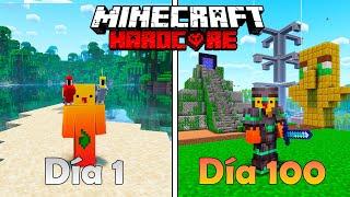 SOBREVIVÍ 100 DÍAS en UN MUNDO SOLO DE JUNGLA en MINECRAFT HARDCORE