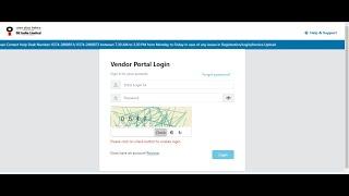 How to register and log in to the portal OIL Vendor Portal ?