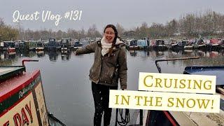 Cruising Through A SNOWSTORM To Get To Our Winter Mooring! | Quest Vlog #131