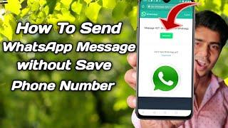 Send WhatsApp Message Without Adding Contact Number | Asiff Shadow