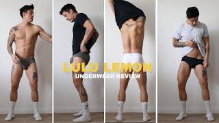 men's underwear try on + review | LULU LEMON Always in Motion briefs!