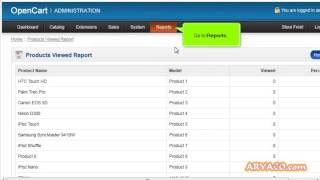 View reports in OpenCart