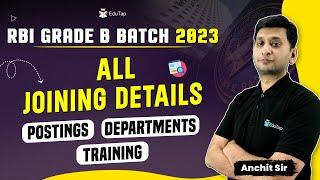 RBI Grade B Joining Details | RBI Grade B Officer Posting Locations and Training | RBI Notification