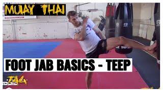 Muay Thai Foot Jab Basics (Teep) with Ognjen Topic