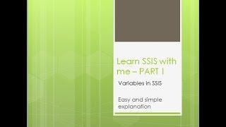 SSIS Variables Must to Know