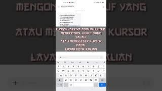 Fungsi lain spasi pada keyboard android