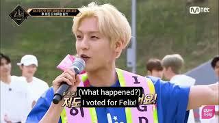 [ENG] Felix and BtoB Minhyuk chose each other as a KINGDOM visual king