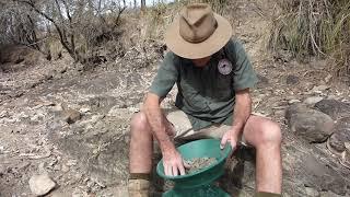 Dry Panning for Gold with the Garrett Super Sluice.