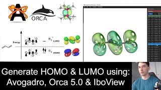 How to generate HOMO & LUMO of a small molecule using free software (Avogadro, Orca 5.0, IboView)