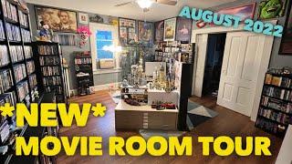 *NEW* Movie Room Tour August 2022 (Blu-ray, 4K, steelbook, vinyl, posters, statues, and more…)