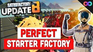 How to setup an EFFICIENT Starter Factory in Satisfactory Update 8! | UBG 5