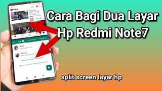 Cara Split Layar Di hp Redmi Note 7 || Cara Membagi Dua Layar Hp #splitscreen #splitscreentutorial