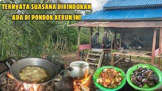 masak segar hasil buruan,makan malam terenak di pondok kebun