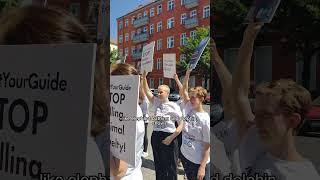 What happened at the GetYourGuide office protest | #travel #shorts