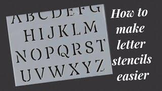 How to make letter stencils easier || How to use stencils