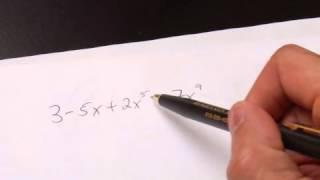 How to Determine the Degree of a Polynomial