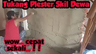 Plester Dinding Batu Merah Super Cepat,Skil Dewa