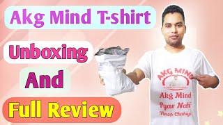 Akg Mind T-shirts Unboxing And Review | Akg Mind Print T-shirts Full Review | Youtube Print T-shirts