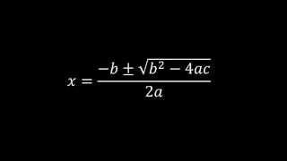 The Quadratic Formula Song - With Harmony