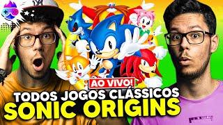 TODOS JOGOS CLÁSSICOS DE SONIC THE HEDGEHOG! Sonic Origins GameplayLive Nerdbrothers