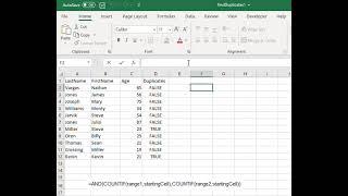 Finding duplicates in Excel between TWO columns using COUNTIF