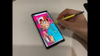 Drawing a Graffiti Character on my NEW Samsung Note 9!