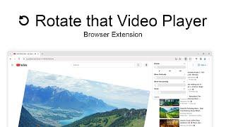  Rotate that Video Player browser extension | #FREE Instantly Rotate, and Scale