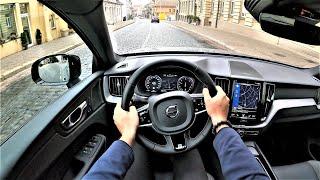 Volvo XC60 R-Design 197HP (Mild Hybrid technology) - POV Test Drive. GoPRO Driving