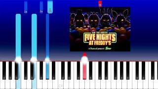 Five Nights at Freddy's The Movie Theme (Piano Tutorial)