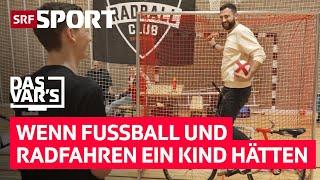 VAR Sven Ivanić lernt endlich richtig Velofahren – beim Radball! «Das VAR’s» Folge 59 | SRF Sport