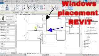 Placing Windows in Mega Plan | Placing windows in Revit